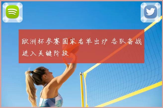 欧洲杯参赛国家名单出炉 各队备战进入关键阶段