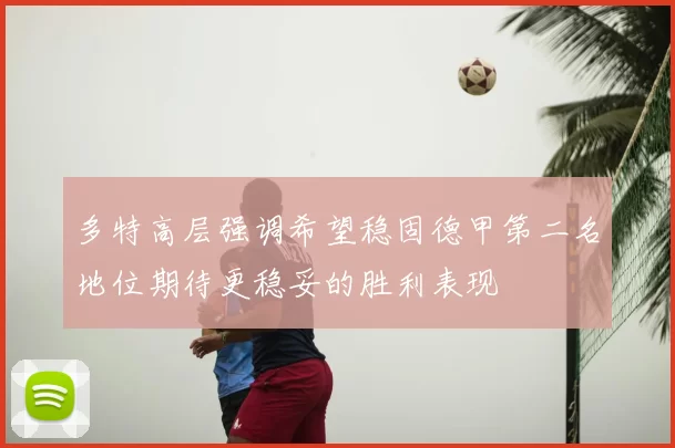 多特高层强调希望稳固德甲第二名地位期待更稳妥的胜利表现