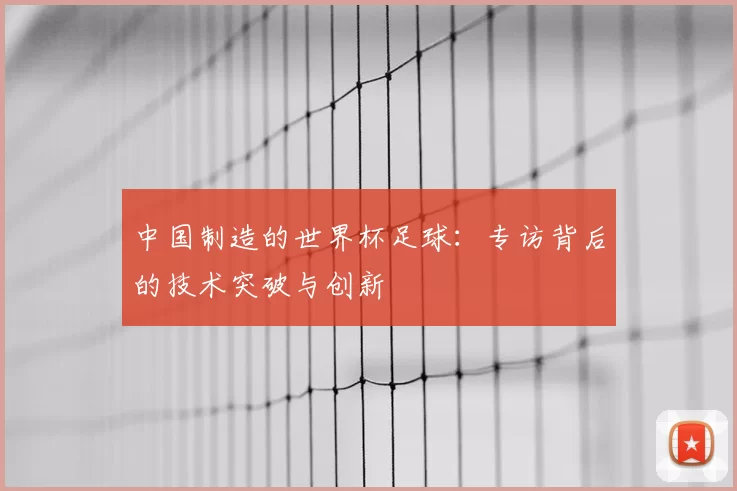 中国制造的世界杯足球：专访背后的技术突破与创新