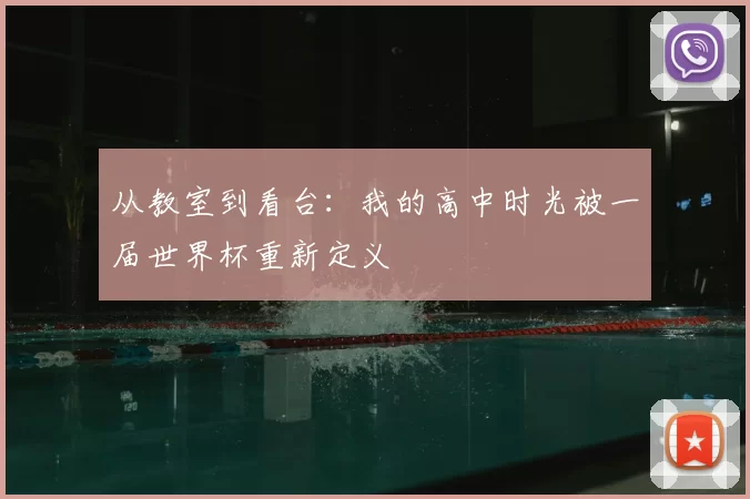 从教室到看台:我的高中时光被一届世界杯重新定义